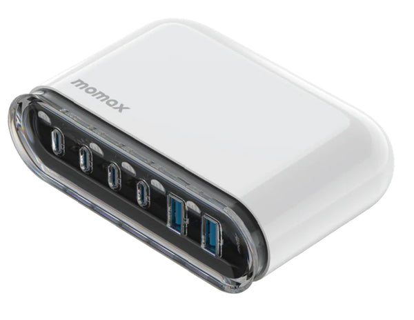 Momax 1-Charge Flow+ 6-Port GaN Desktop Charger 120W (UM55UKW)