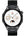 Smartwatch with a black metal band on a white background