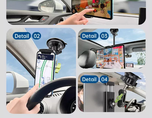 Lanparte UBA-P1 Universal Tablet Clamp Holder Suction Mount for Tablet