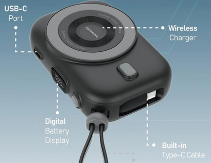 MOXEDO - مجموعة 3 باور بانك بسعة 10,000 مللي أمبير مع قاعدة شحن