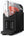 Black slush machine with a clear container on a white background