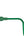Green USB-C cable with a coiled design on a white background