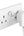 White wall socket with a Belkin BoostCharge Wall Charger 30W PPS + USB-C to USB-C Cable 1m – WCA005my1MWH-B6 attached on a white background