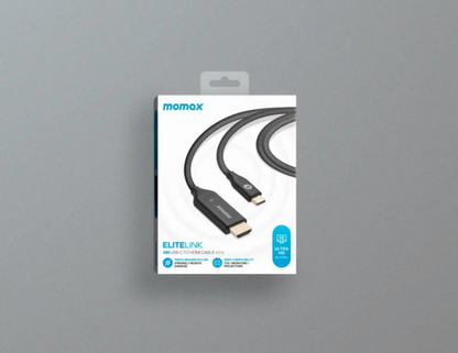 Momax EliteLink , USB-C to HDMI Braided Cable (2m)