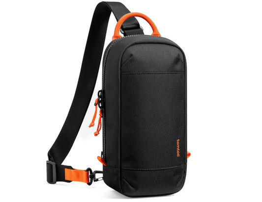 Tomtoc GameOn-G49 Nintendo Switch 2 Sling Bag – Black (G49S1D1) on a white background