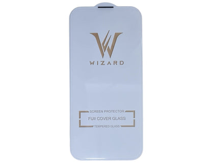 Wizard Pure Edge 3D Full Screen Tempered Glass for iPhone 16, 15, 14 Pro Max – Curved, HD, 9H Hardness, Anti-Fingerprint, Borderless