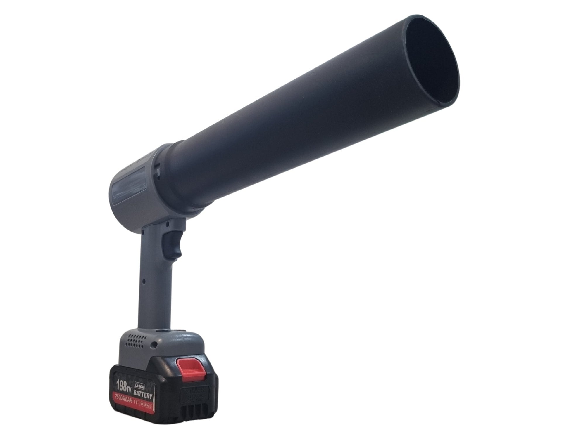 BL Motor Violent Blower Super Turbo Fan with cylindrical extension on a white background