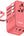 Red Momax 1‑World+ 70W GaN 3‑Port Travel Adapter with Retractable USB‑C Cable – UA18 on a white background