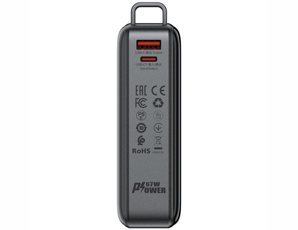 Acefast M4 20000mAh Power Bank with USB ports on a white background