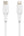 White Belkin BoostCharge USB-C to Lightning Cable 1M CAA003bt1M on a white background