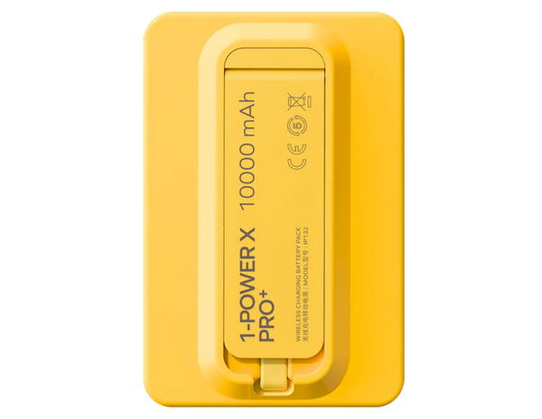 Momax - 1-Power X Pro+ Magnetic Wireless Power Bank 10000mAh With Built-In USB-C Cable & Stand
