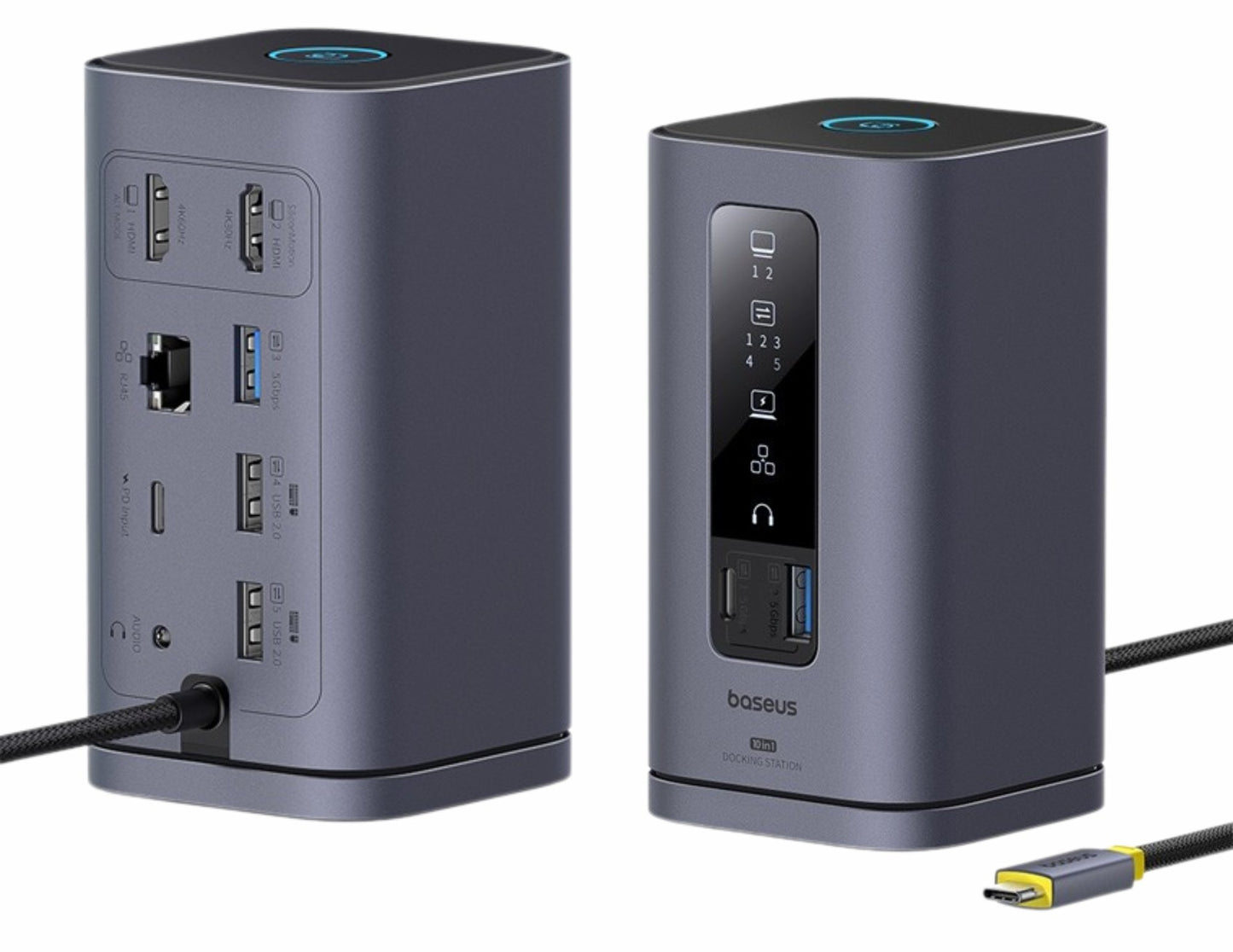 قاعدة إرساء Baseus Spacemate Series 10 في 1 (Mac) B00568102813-00 رمادية اللون