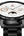 Black Swiss Military watch with a detailed face on a white background