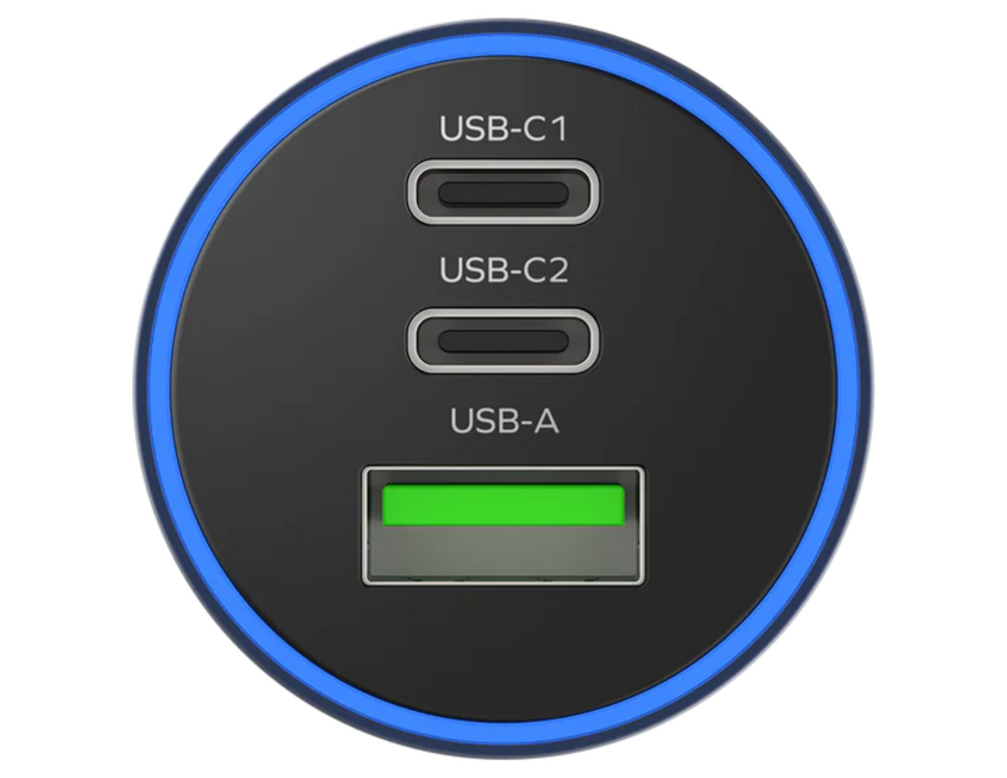 شاحن سيارة موماكس موف 100 واط 3 منافذ - UC17