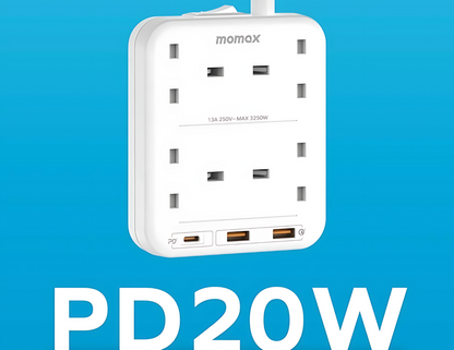 Momax OnePlug 4 Outlets Power Strip With USB