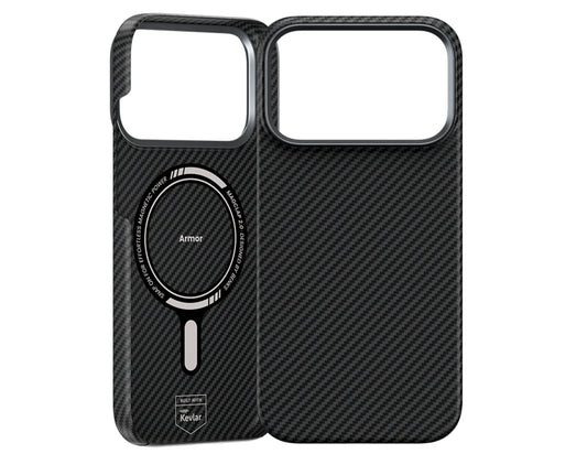 Benks ArmorAir 600D Kevlar® Case for iPhone 17 Pro with a ring holder on a white background