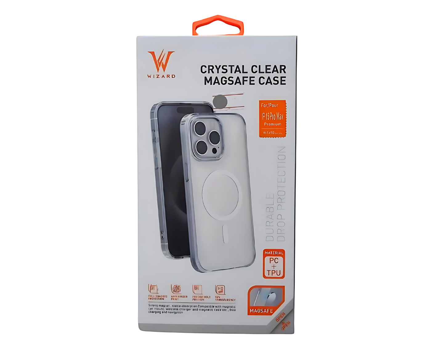 Wizard Crystal Clear Magsafe Case for iPhone 14 Pro- Pro Max , iPhone 15 Pro- Pro Max