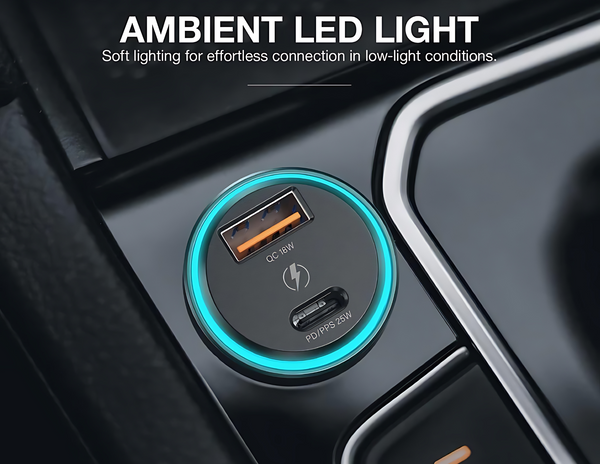 AMAZINGTHING FlexiPower Pro 43W Tri-port Car Fast Charger