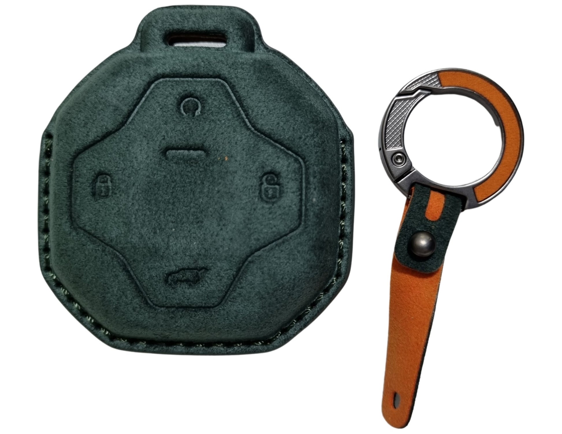 Jetour T2 Car Key Cover with brown handle on a white background