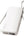 White power bank with USB-C cable on a white background