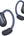 Pair of blue wireless earbuds on a white background