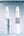Two white water bottle adapters on a light blue background with text about compatibility.