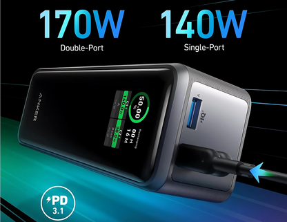 Anker Prime 27,650mAh Power Bank (250W)