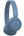 Blue Sony headphones on a white background