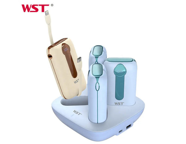 Electronic devices on a white background