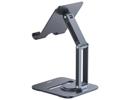 Baseus Desktop Biaxial Foldable Metal Tablet Stand (Rotatable Stand) B10431801811-00 – Grey