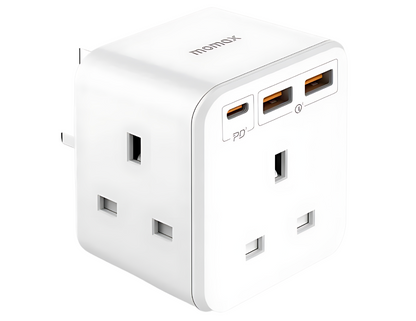 Momax OnePlug 3 Oulet Cube Extension Socket with USB