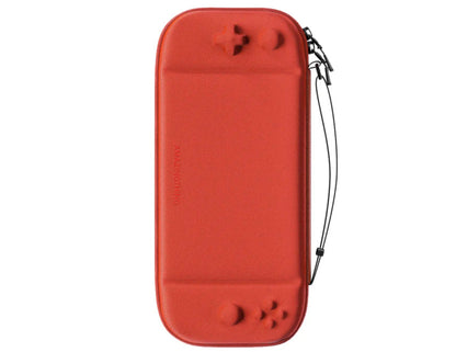 Red AmazingThing PlayShield EDC Carrying Case for Nintendo Switch 2 with strap on a white background