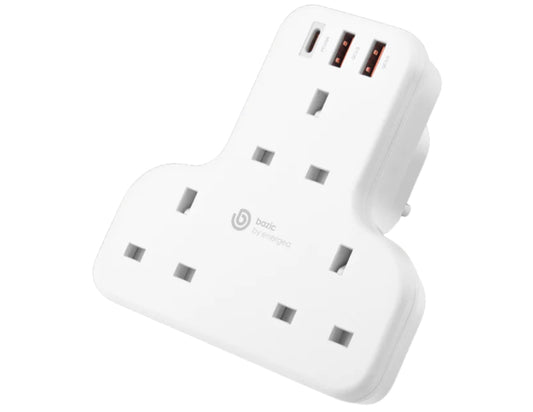 Bazic GoPort Trio Multi-Socket Wall Charger – CHR-GP-TRIO-WHT