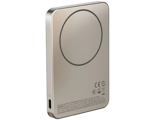 Momax F.Pass+ 5000mAh Magnetic Power Bank with USB-C Cable, 20W Fast Charging, Ultra-Slim Design