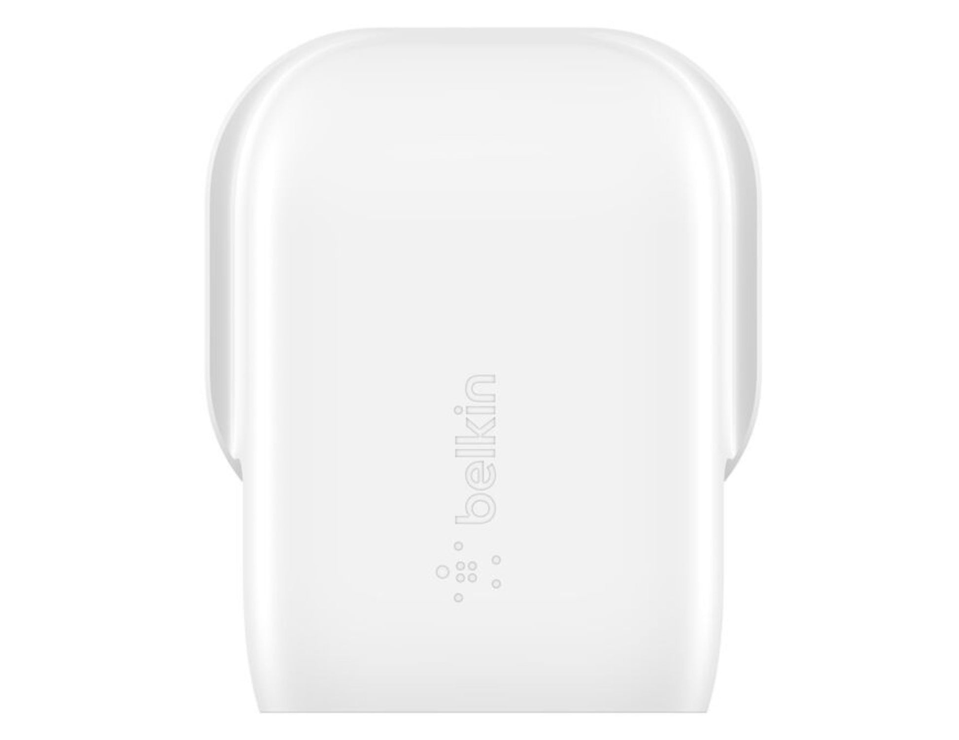 White Belkin BoostCharge Wall Charger 30W PPS + USB-C to USB-C Cable 1m – WCA005my1MWH-B6 on a white background