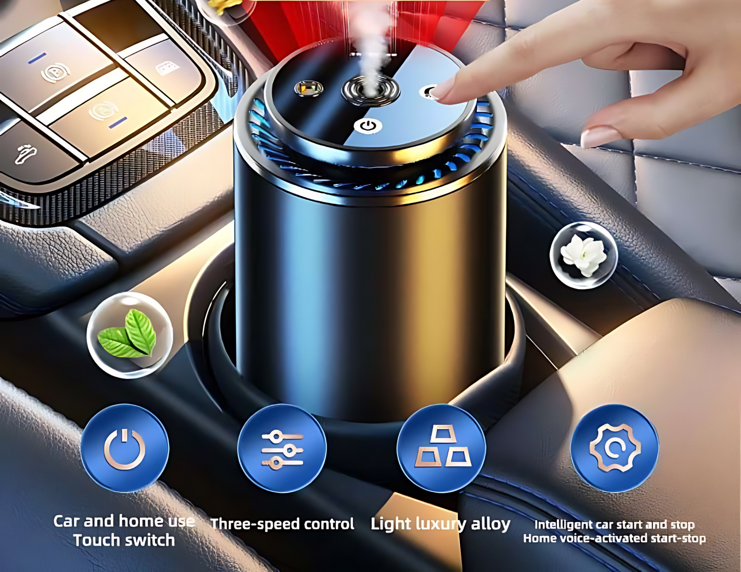 Car Fragrance - Intelligent Aromatherapy Machine with Star Light