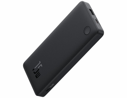 باور بانك Baseus Airpow Lite سعة 10000 مللي أمبير/ساعة وقوة 15 واط (أبيض قمري P10067500213-00 / أسود كوني P10067500123-00)