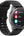 Smartwatch with a black band on a white background