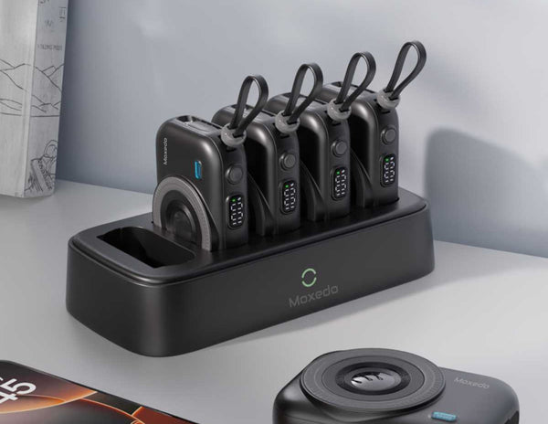 Moxedo 5x 10,000mAh Power Bank Combo with Charging Dock, 22.5W USB-C Fast Charging (MX-PBH039-DS)