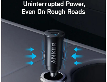 Anker Dual-Port Car Charger 30W A2741H11 | USB-C & USB-A Fast Charging