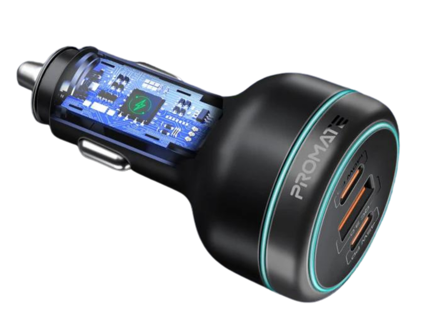 Promate PowerDrive-230 Watt Car Charger , 3 Port