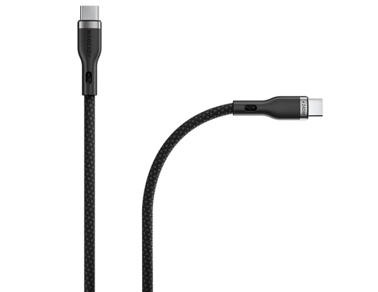 MagEasy Magnetic Wire Fast Charging/Sync Cable 240W - 2M/6ft | Type-C to Type-C