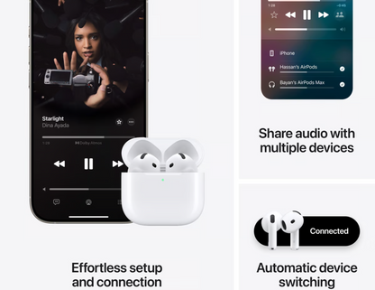 سماعات AirPods 4 مع خاصية إلغاء الضوضاء النشطة