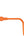 Orange charging cable with USB-C connectors on a white background