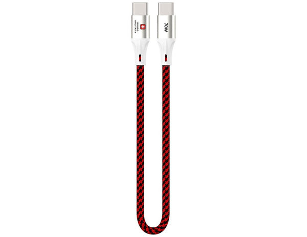 Swiss Military SM-CC-70WPD-2C-CABLE 70W Super-Fast Car Charger with USB-C to USB-C Cable