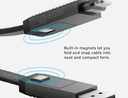 Bazic GoCharge AluCable 15CM 4 in 1 Charging Cable