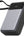 Black power bank with digital display on a white background