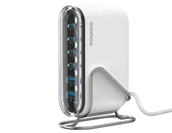Momax 1-Charge Flow+ 6-Port GaN Desktop Charger 120W (UM55UKW)