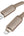Gold USB cable with metallic finish on a white background