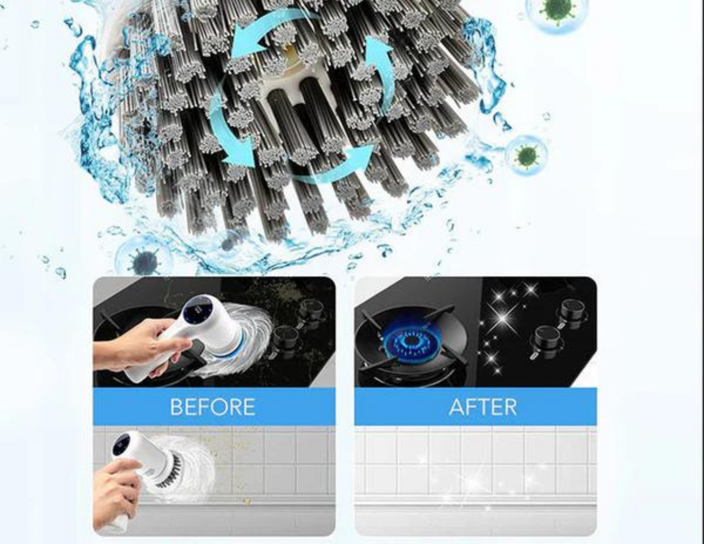 MOXEDO 4 In 1 Electric Cleaning Brush